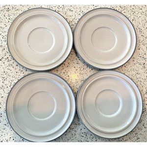 4 Noritake Saucers Woodstock Stoneware /8354 Oven, Microwave, Detergent Safe